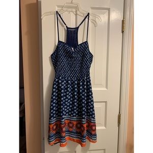 NWOT! Xhilaration Blue patterned Dress